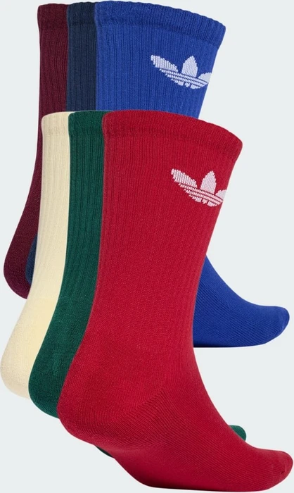 adidas Trefoil Cushion Crew Socken night indigo/collegiate green/maroon, 6 Paare