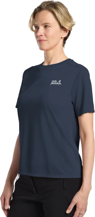 Jack Wolfskin Vonnan Graphic Funktionsshirt kurzarm outdoor midnight sky (Damen)