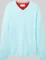 Tom Tailor Strickpullover mit V-Ausschnitt aus Baumwolle Strickpullover blau (Herren) Vorschaubild