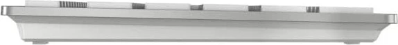 Cherry KW 9100 Slim for Mac, silber/weiß, USB/Bluetooth, DE