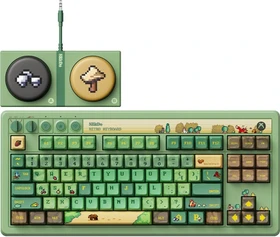 8BitDo Retro 87 Mechanical Keyboard, Forest Wonder, grün, Core Green Tactile, USB/Bluetooth, US (RET00943)