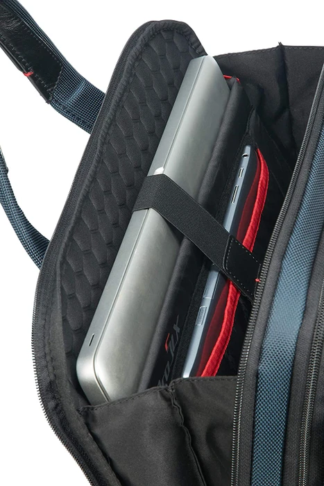 Samsonite Pro-DLX 5 Bailhandle expandable 15.6" erweiterbare Notebook-Umhängetasche blau