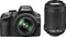 Nikon D3200 schwarz mit Objektiv AF-S DX 18-55mm 3.5-5.6 G II VR und AF-S DX 55-200mm 4.0-5.6 G IF-ED VR Vorschaubild
