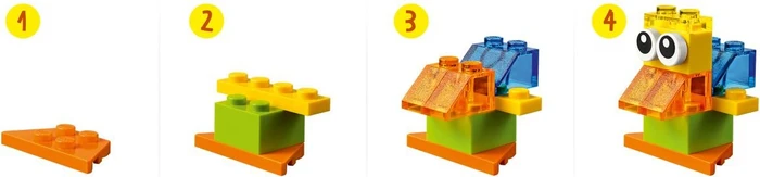 LEGO Classic - Kreativ-Bauset mit durchsichtigen Steinen