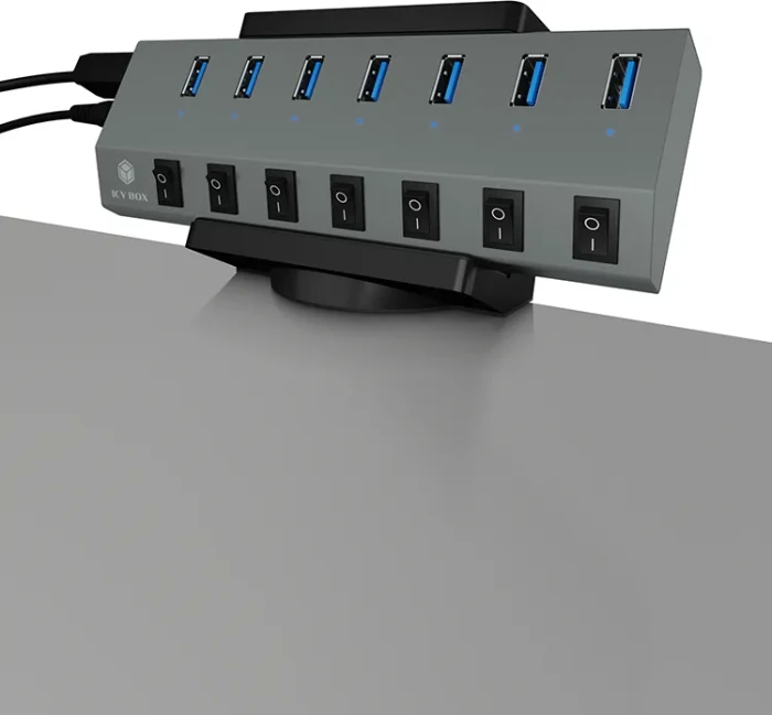 RaidSonic IB-MSA106-HH USB Hub- & Steckdosenleistenhalterung