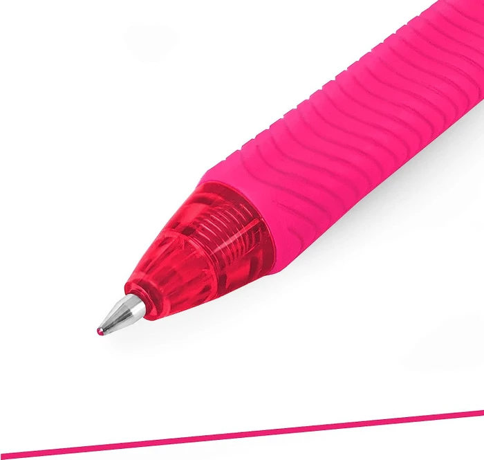Pentel EnerGel X BL107 0.7mm/0.35mm Gelroller rosa/transparent, 3er-Pack