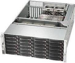 Supermicro SuperChassis 846BA-R920B, grau/schwarz, 4HE, 2x 920W redundant