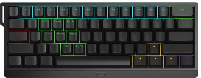 Wooting 60HE+ Gaming Tastatur, LEDs RGB, Gateron Lekker Linear60, USB, US