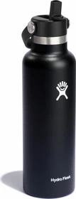 Hydro Flask Standard Mouth Flex Straw Cap Isolierflasche 621ml schwarz