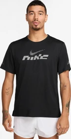 Nike Miler Flash Dri-FIT UV Laufshirt kurzarm schwarz (Herren)