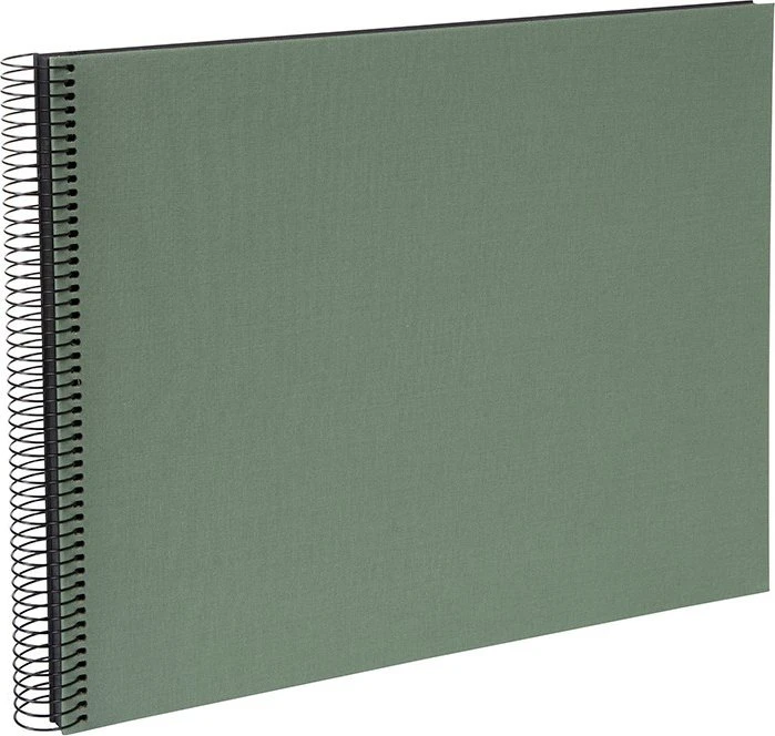 Goldbuch Spiralbalbum Bella Vista 35x30 schwarz Seiten braun