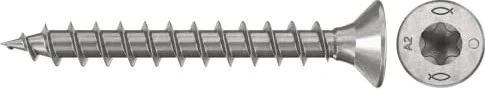 fischer PowerFast FPF II CTF T10 3x35 A2 200 Spanplattenschraube, 3x35mm, 200 Stück