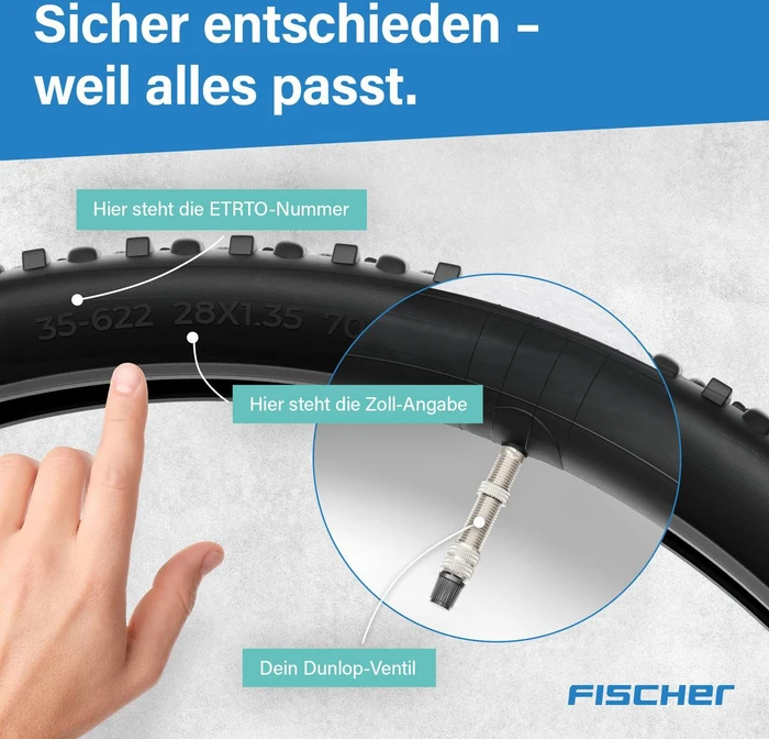 Fischer DV 40mm 28" Schlauch