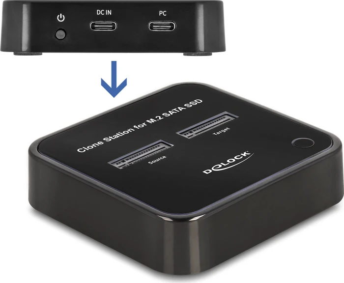 DeLOCK M.2 PCIe Dockingstation mit Klon-Funktion, USB-C 3.1