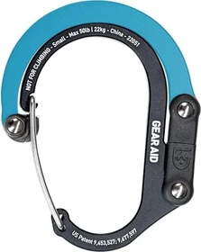 GearAid Heroclip Small Materialkarabiner schwarz/blau