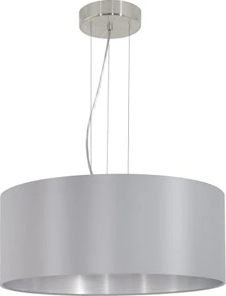 Eglo Maserlo Pendelleuchte/Schirmleuchte 53cm silber