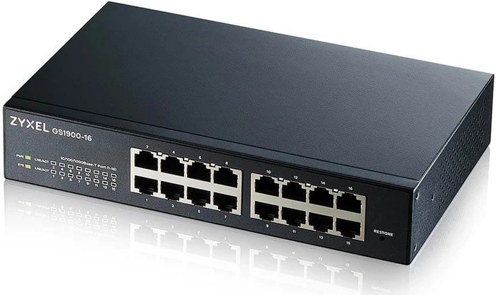 Zyxel GS1900 Rackmount Gigabit Smart Switch, 16x RJ-45