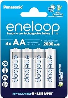 Panasonic eneloop (Gen 5) Mignon AA NiMH 2000mAh, 4er-Pack