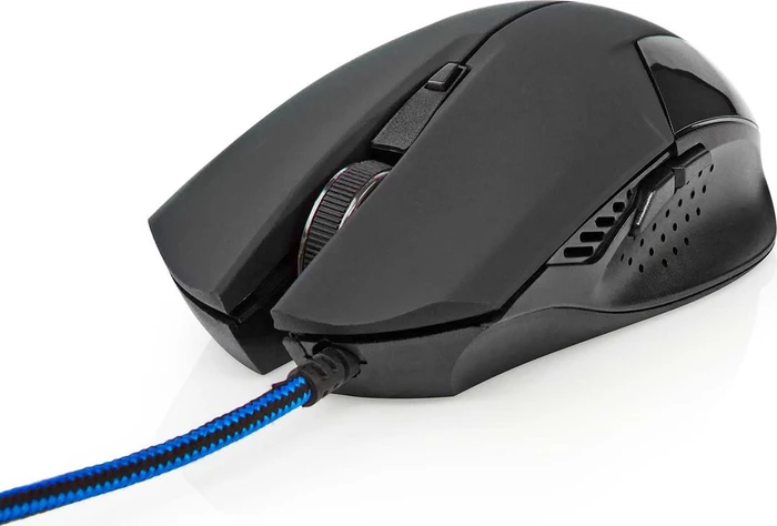 Nedis Gaming Mouse und Mousepad Set, schwarz, USB