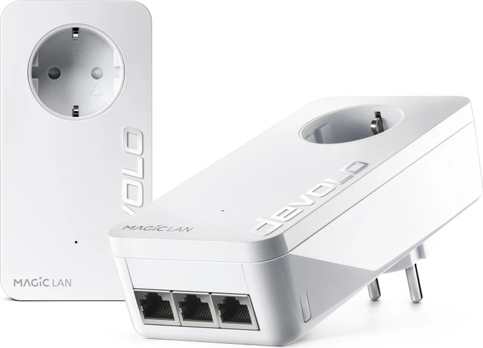 devolo Magic 2 LAN triple Starter Kit, G.hn, 3x RJ-45, 2er-Pack