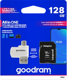 goodram M1A4 ALL in ONE R60 128GB Kit, UHS-I, Class 10