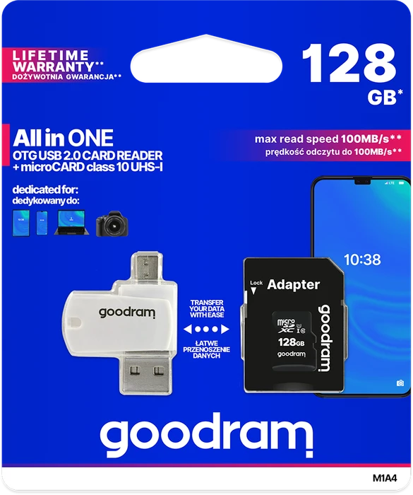 goodram M1A4 ALL in ONE, microSD UHS-I