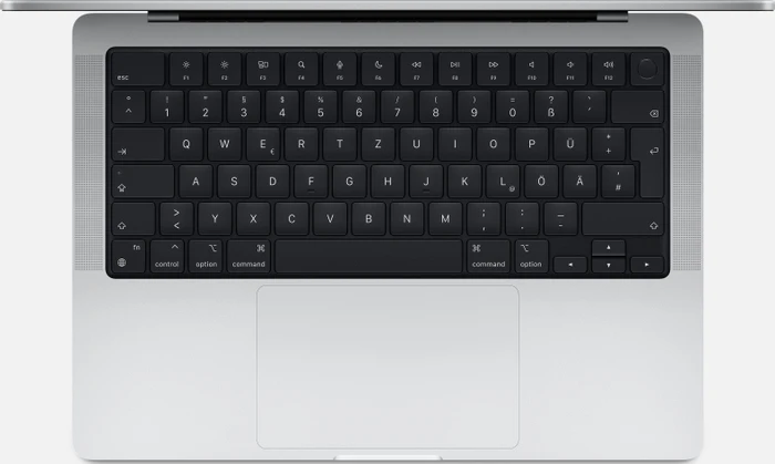 Apple MacBook Pro 14.2", silber, M2 Pro - 10 Core CPU / 16 Core GPU, 32GB RAM, 1TB SSD, US [2023]