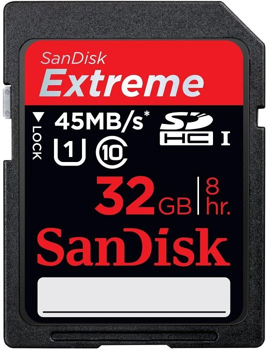 SanDisk Extreme HD Video, SD UHS-I/UHS-I U1