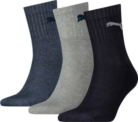 Puma Kurze Crew Socken navy/grey/nightshadow blue, 3 Paare
