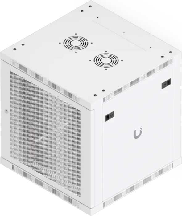 Ubiquiti 12U Rack Cabinet, 19" Wandgehäuse 12HE, Gitternetztür, weiß, 600mm tief