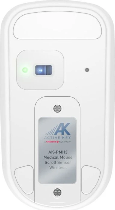 Contour Design Active Key AK-PMH3 Medical Mouse Scroll Sensor Wireless, weiß, USB