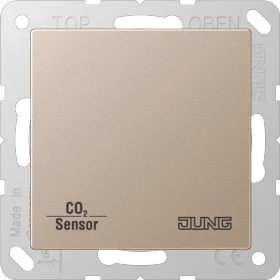 Jung KNX CO2-Sensor 2-fach champagner, Multisensor (CO2 A 2178 CH)