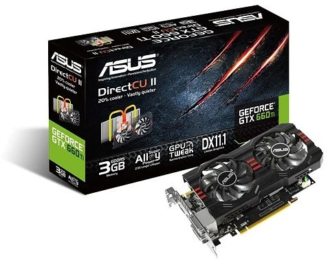 ASUS GeForce GTX 660 Ti, GeForce GTX 660 Ti, 3GB GDDR5, 2x DVI, HDMI, DP