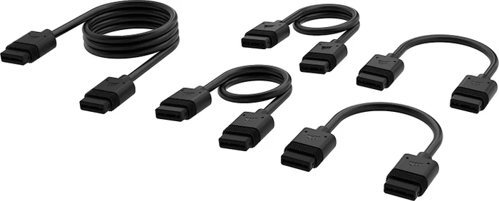 Corsair iCUE LINK Verlängerung, 60cm/20cm/10cm, schwarz, 5er-Pack