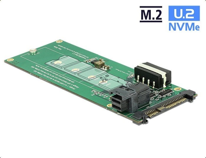 DeLOCK U.2 2.5" -> M.2 PCIe, U.2 2.5" -> U.2 miniSAS HD