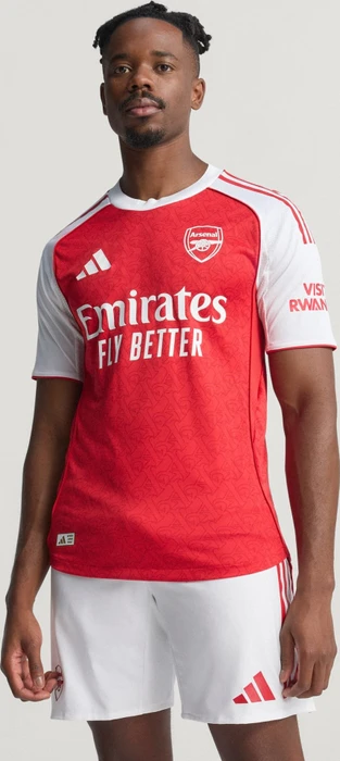adidas FC Arsenal Authentic 2025/2026 Heimtrikot kurzarm better scarlet/white (Herren)