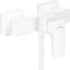 Hansgrohe Metropol Brausemischer Aufputz mit Hebelgriff mattweiß