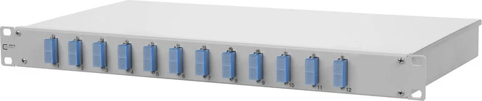 Metz Connect OpDAT fix splice LWL-Patchpanel SC-D Kupplungen, OS2, 12-Port, 1HE, 1HE