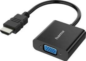 Hama HDMI/VGA Adapter mit Audio-Buchse, schwarz