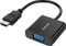 Hama HDMI/VGA Adapter mit Audio-Buchse, schwarz Vorschaubild