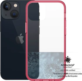 PanzerGlass Clear Case Color AntiBacterial für Apple iPhone 13 Mini Strawberry Limited Edition