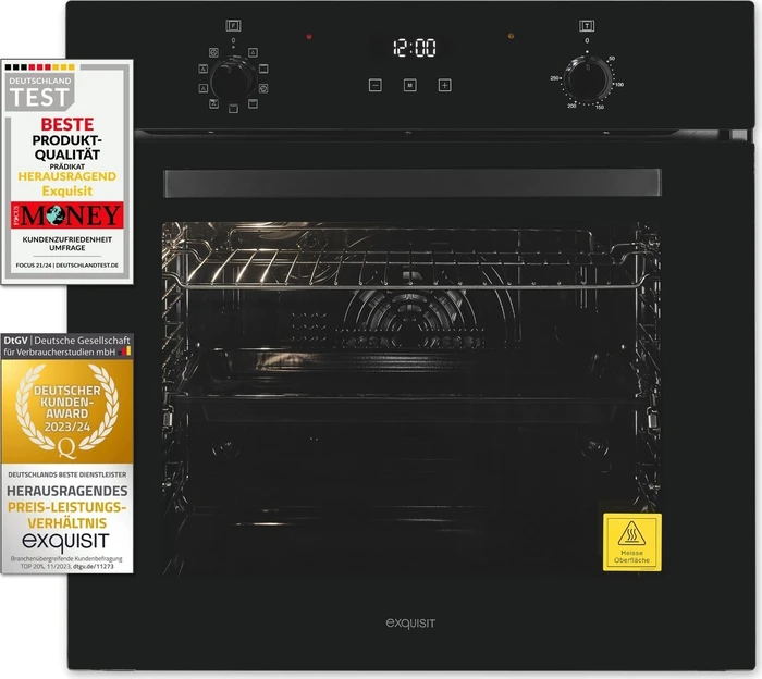Exquisit EBE278-H-020 Backofen schwarz