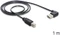 DeLOCK EASY-USB 2.0 Kabel, USB-A 90° horizontal gewinkelt [Stecker] auf USB-B [Stecker], 1m Vorschaubild