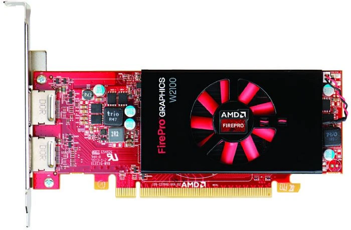 AMD FirePro W2100, 2GB DDR3, 2x DP