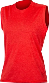 Endura Singletrack Tank Trikot ärmellos pomegranate (Damen)
