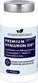 Steiger Naturals Premium Hyaluronsäure 510 Kapseln, 90 Stück