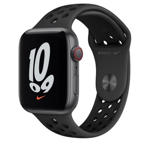 Apple Watch Nike SE (GPS + Cellular) 44mm space grau mit Sportarmband anthrazit/schwarz