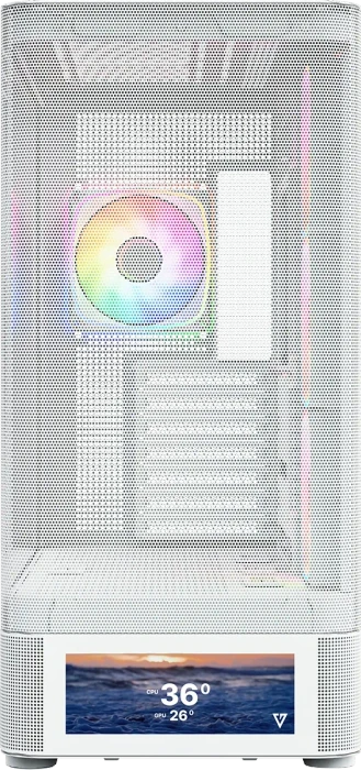 Modecom Volcano AQ500 ARGB White, Glasfenster