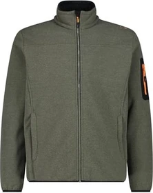 CMP Fleece Jacquard Knit Tech Rautenmuster Jacke olive (Herren)