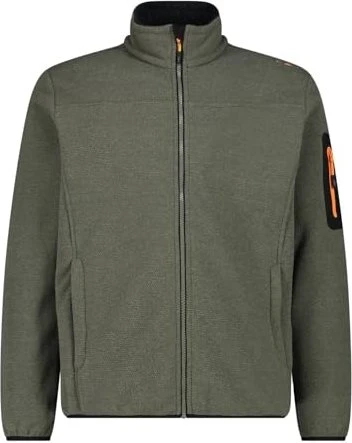 CMP Fleece Jacquard Knit Tech Rautenmuster Jacke olive (Herren)